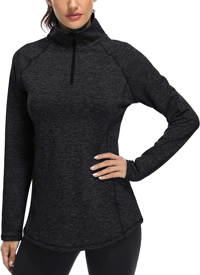 Dropship Women's Pullover Recycled Thermal Fleece Athletic Long